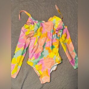 Girls Cat & Jack floral one piece Swimsuit